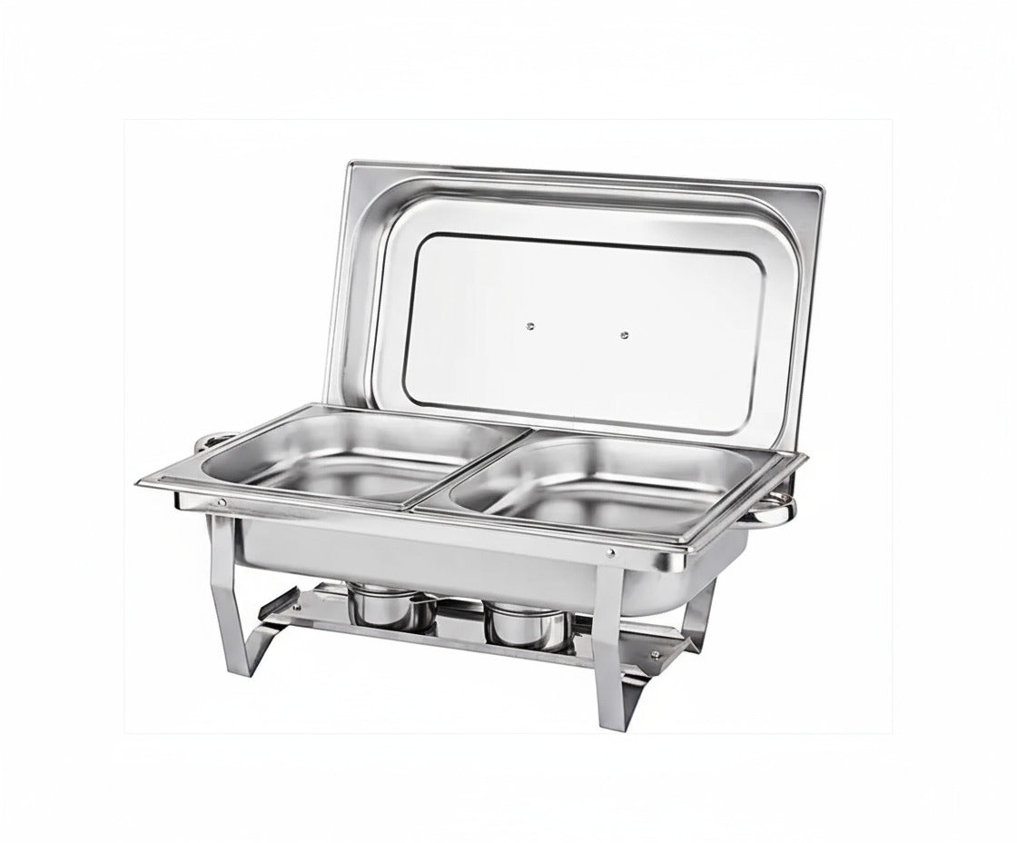 Chafing Dish Food Warmer Stove 11L 2 Compartment