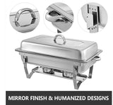 Chafing Dish Buffet Food Warmer – 11L - Front View