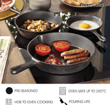 Cookware Sets Frying Cast Iron Pans Cast Iron Dish 16/20/26cm - Front View
