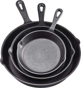 Cookware Sets Frying Cast Iron Pans Cast Iron Dish 16/20/26cm - Top-Down View