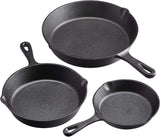 Cookware Sets Frying Cast Iron Pans Cast Iron Dish 16/20/26cm - 45-Degree Angle