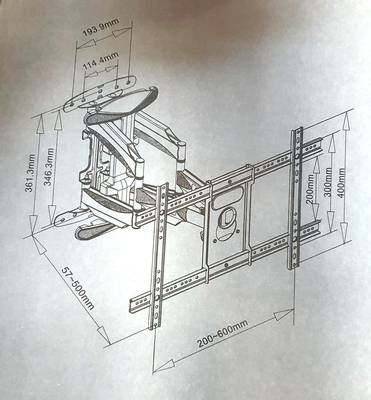 Universal TV Wall Mount For Tv Size 40 To 75 Inch