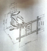 Universal TV Wall Mount For Tv Size 40 To 75 Inch - 45-Degree Angle