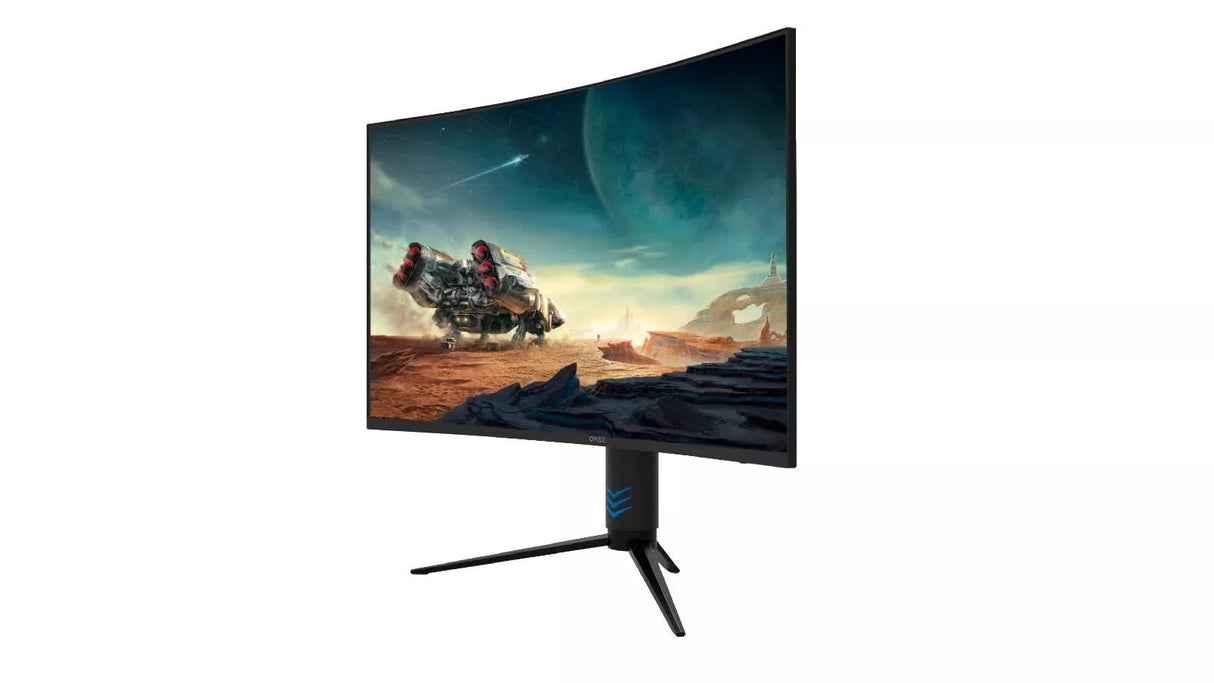QMAX 27 Gaming Monitor Curved QHD 165Hz 2560*1440p 1ms with Build in Speakers Height Adjustable