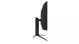 QMAX 27 Gaming Monitor Curved QHD 165Hz 2560*1440p 1ms with Build in Speakers Height Adjustable - 45-Degree Angle