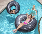 Bestway Inflatable 1.19m High Velocity Tire Tube Pool Float - Top-Down View