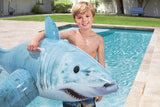 Bestway 1.83m x 1.02m Realistic Shark Pool Float Inflatable Rubber Ride on for Kids - Front View