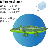 Bestway 1.52m x 71cm Buddy Crocodile Ride-On - Side View