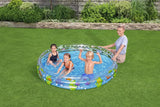 Bestway 1.83m x H33cm Deep Dive 3-Ring Inflatable Play Pool - Side View