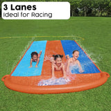 Bestway 4.88m Water Triple Slide - Top-Down View
