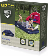 Bestway 1.85m x 76cm x 22cm Air Mattress Jr.Twin Indoor/Outdoor Heavy Duty Durable Camping - Side View