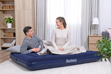 Bestway 1.91m x 1.37m x 22cm Air Mattress Full Inflatable Air Bed Indoor/Outdoor Heavy Duty Durable Camping - Front View