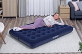 Bestway 1.91m x 1.37m x 22cm Air Mattress Full Inflatable Air Bed Indoor/Outdoor Heavy Duty Durable Camping - Side View