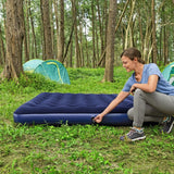 Bestway 2.03m x 1.83m x 22cm Air Mattress King Inflatable Air Bed Indoor/Outdoor Heavy Duty Durable Camping - Front View