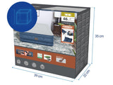 Bestway 2.03m x 1.52m x 46cm Fortech Snugable Top Air Inflatable Mattress Queen Built-in AC Pump - Top-Down View