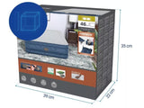 Bestway 2.03m x 1.52m x 46cm Fortech Snugable Top Air Inflatable Mattress Queen Built-in AC Pump - Rear View