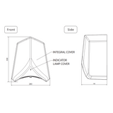 ADGE Hand Dryer 550W & 1100W- Silver - Top-Down View