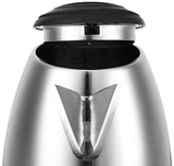 1.2L Stainless Steel Electric Kettle - Silver - Side View