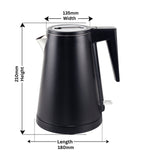 0.8L Stainless Steel Kettle - Black
(Double Layer) - Top-Down View