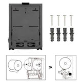 Semi-Autocut Paper Towel Dispenser-Black - Top-Down View