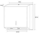 SS Slimline Paper Towel Dispenser - Side View