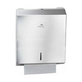 Stainless Steel Slimline Paper Towel Dispenser - Front View