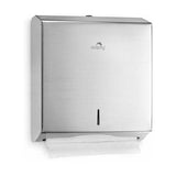 Stainless Steel Slimline Paper Towel Dispenser - Side View