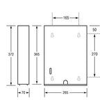 Paper Towel Dispenser - Silver - Front View