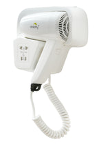 Wall Mount Hair Dryer 1200W - White - Front View