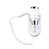 Wall-Mount Hair Dryer 1600-1875W - White - Front View