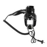 Wall-Mount Hair Dryer 1600-1875W - Black - Front View