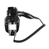 Wall-Mount Hair Dryer 1600-1875W - Black - Side View