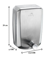 Stainless Steel Liquid Soap Dispenser 1000ML - Side View