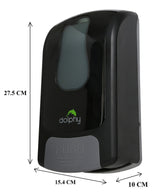Manual Foam Dispenser 1000ML - Black - Top-Down View