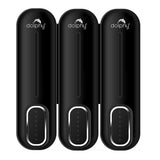 Manual Soap Dispenser 300ml (Pack of 3) - Black - Front View