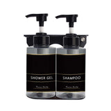 Liquid Soap Dispenser 300ml - Transparent Black - Front View