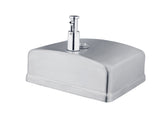 Compact Stainless Steel Soap Dispenser 1200ml - Front View