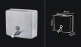 Compact Stainless Steel Soap Dispenser 1200ml - Top-Down View