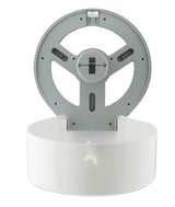 CLASSIC Jumbo Toilet Paper Roll Dispenser - White - Top-Down View