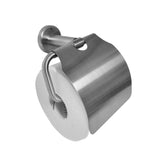 Stainless Steel  Toilet Roll Holder with Cover - Front View
