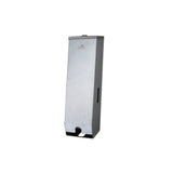 Double Toilet Roll Dispenser - Silver - Side View