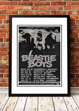 Beastie Boys 'Australian Tour' Poster 1990 - Framed A3