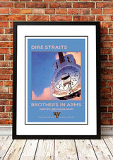 Dire Straits 'Brothers In Arms' In Store Poster 1985 - Framed A2