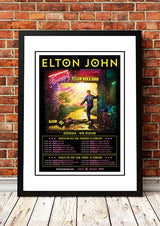 Elton John 'Final Australian Tour' Poster 2019- Framed A4
