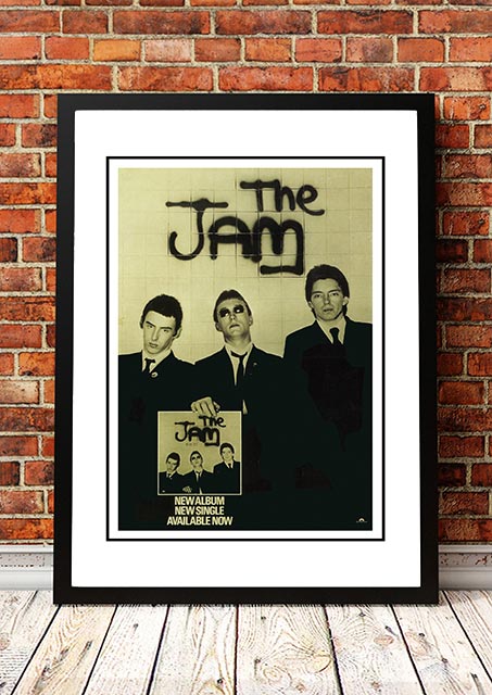 The Jam 'In The City' In Store Poster 1977 - Framed A2