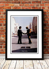 Pink Floyd 'Wish You Were Here' In Store Poster 1975- Framed A4