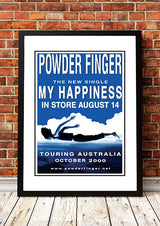 Powderfinger 'My Happiness' In Store Poster 2000 - Framed A3