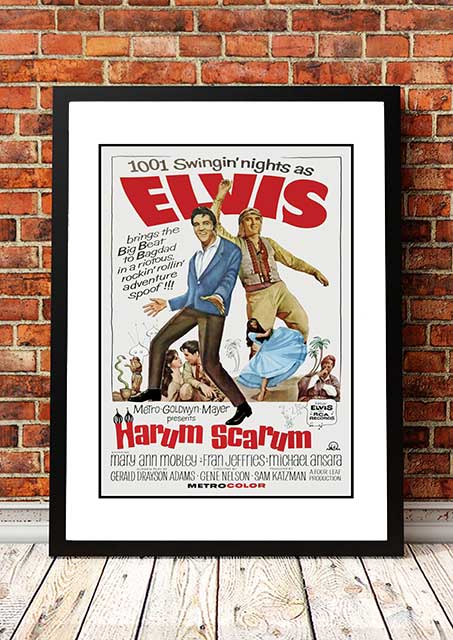 Elvis 'Harem Scarem' Framed Movie Poster! - Framed A4
