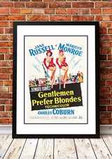Marilyn Monroe ??entlemen Prefer Blondes??Framed Movie Poster! - Framed A3
