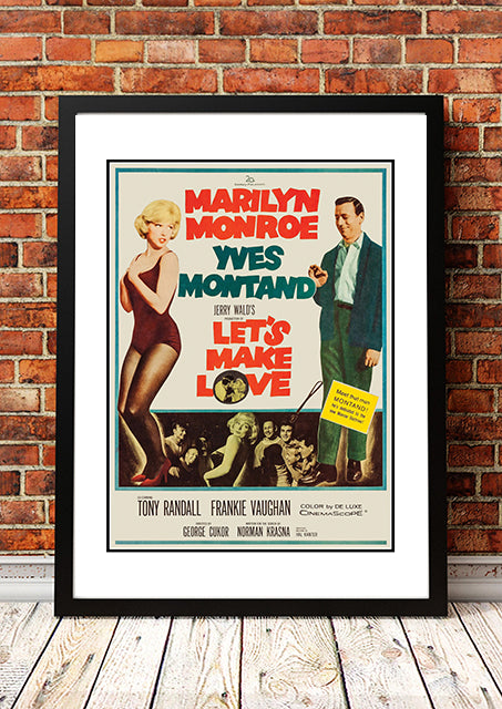 Marilyn Monroe ‘Let’s Make Love’ Framed Movie Poster! - Framed A4